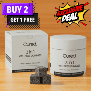 CURED® 3-in-1 Wellness Gummies - Natural Support for Sleep, Stress & Immunity